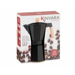 Aluminium Moka/koffiezetter Zwart 300 Ml - Percolators -Koffiedrank Winkel 3783911 37206b1a