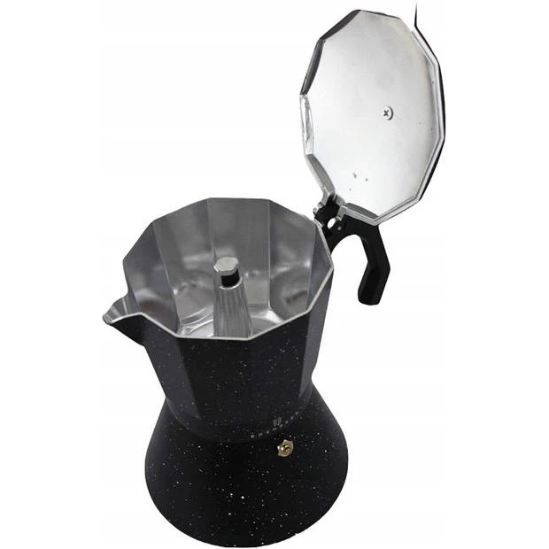 Edënbërg Stonetec Line - Percolator - Koffiemaker 9 Kops - Espresso Maker 450 ML - Marmer Coating 3 Edënbërg Stonetec Line - Percolator - Koffiemaker 9 Kops - Espresso Maker 450 ML - Marmer Coating - Afbeelding 3