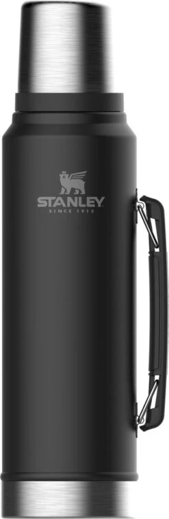 Stanley The Legendary Classic Bottle 1,00L - Thermosfles - Matte Black -Koffiedrank Winkel 392x1200 1