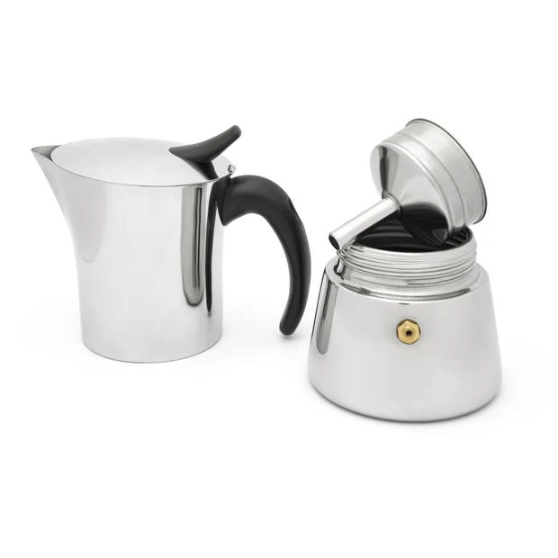 Leopold Vienna - Espressomaker Ancona 6-kops Glanzend 3 Leopold Vienna - Espressomaker Ancona 6-kops Glanzend - Afbeelding 3