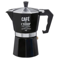 Secret De Gourmet Moka Pot/percolator - Aluminium - 300 Ml - Zwart - Percolators