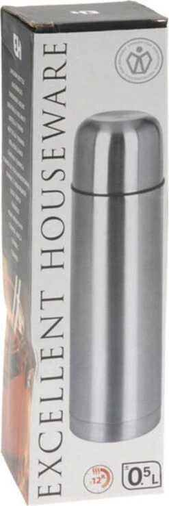 Merkloos Excellent Houseware Bullet Isolatiekan - 0,5 L - RVS -Koffiedrank Winkel 401x1200