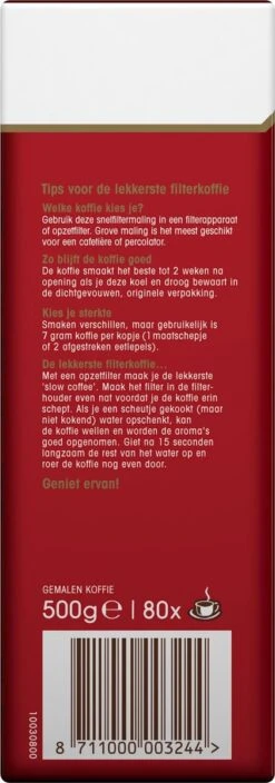 Douwe Egberts Aroma Rood Filterkoffie - 15 X 500 Gram -Koffiedrank Winkel 421x1200 5