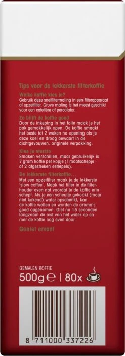 Douwe Egberts Aroma Rood Donker Filterkoffie - 6 X 500 Gram -Koffiedrank Winkel 421x1200 8