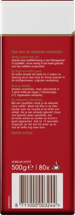Douwe Egberts Aroma Rood Filterkoffie - Dubbelpak 6 X 1000 Gram -Koffiedrank Winkel 423x1200