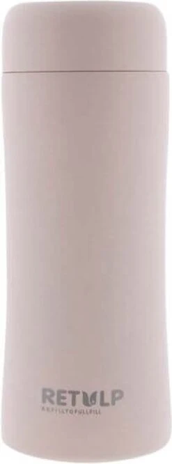 Retulp - Tumbler Thermosbeker – Champagne Pink – 300 Ml - Thermosfles - Roze -Koffiedrank Winkel 445x1200