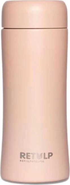 Retulp - Tumbler Thermosbeker – Champagne Pink – 300 Ml - Thermosfles - Roze -Koffiedrank Winkel 456x1200