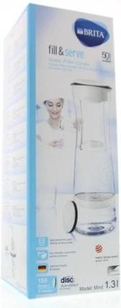 BRITA - Fill&Serve Waterfilterkaraf - 1,3L - Wit Grafiet - Inclusief 1 MicroDisc Waterfilter -Koffiedrank Winkel 471x1200 2