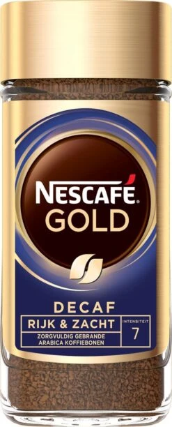 Nescafé Gold Decafé Oploskoffie - 6 Potten à 100 Gram 9 Nescafé Gold Decafé Oploskoffie - 6 Potten à 100 Gram -Koffiedrank Winkel 484x1200 2