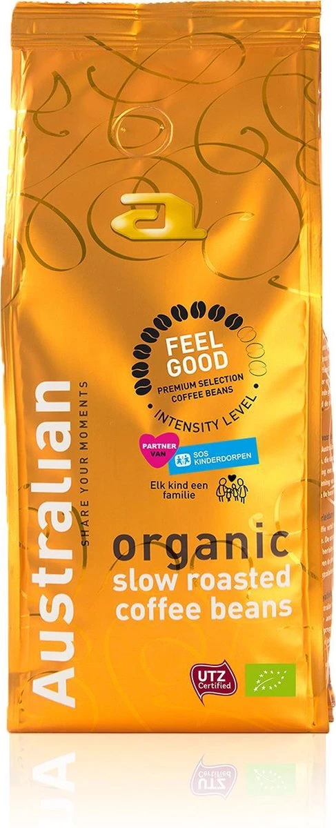 Australian Coffee Beans Feel Good -4 X 500 Gram- UTZ Organic 1 Australian Coffee Beans Feel Good -4 X 500 Gram- UTZ Organic