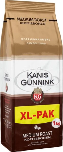 Kanis & Gunnink Medium Roast Koffiebonen - 4 X 1000 Gram - Voordeelverpakking -Koffiedrank Winkel 497x1200 3