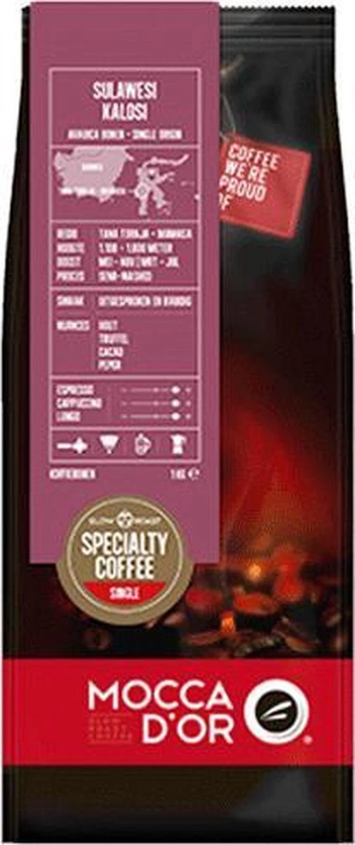 Mocca D'Or Sulawesi Kalosi Koffiebonen 1 Mocca D'Or Sulawesi Kalosi Koffiebonen