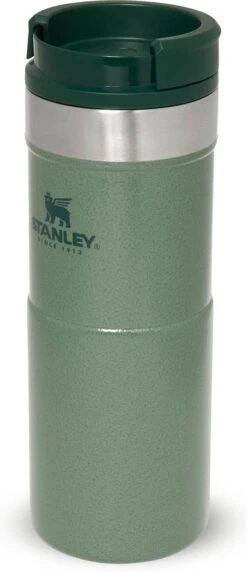 Stanley The NeverLeak™ Travel Mug 0,35L NEW - Thermosfles - Hammertone Green -Koffiedrank Winkel 518x1200