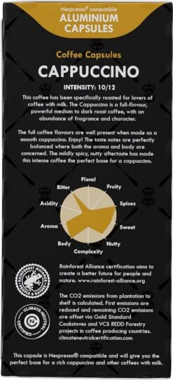 Gran Maestro Italiano - Cappuccino - Koffiecups - Nespresso Compatibel Capsules - Intense Smaak - 6 X 20 Cups -Koffiedrank Winkel 546x1200 2