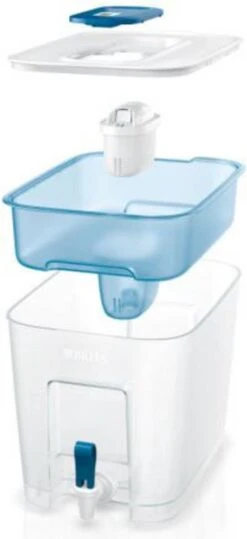 BRITA - Waterfilterkan Flow Cool - Blauw - 8,2L -Koffiedrank Winkel 550x1200