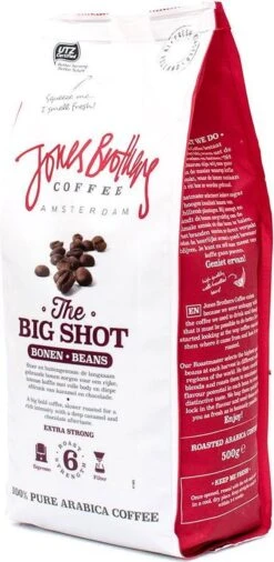 Jones Brothers Coffee The Big Shot Koffiebonen - 6 X 500 Gram -Koffiedrank Winkel 586x1200