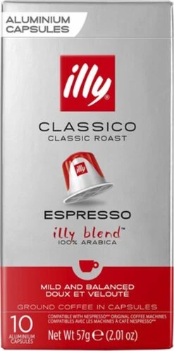 Illy Espresso Classico Koffiecups - Intensiteit 5/9 - 10 X 10 Capsules -Koffiedrank Winkel 596x1200
