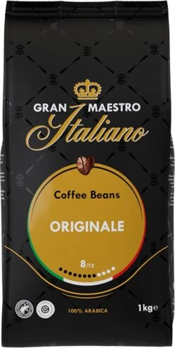 Gran Maestro Italiano - Orginale - Koffiebonen - Bonen Voor Espresso En Lungo - Arabica – 4 X 1kg -Koffiedrank Winkel 602x1200 5