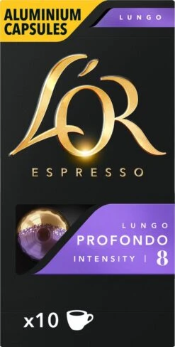 L'OR Lungo Profondo Koffiecups - Intensiteit 8/12 - 10 X 10 Capsules -Koffiedrank Winkel 607x1200 6