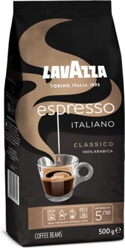 Lavazza Espresso Italiano Classico Koffiebonen - 500 Gram X4 -Koffiedrank Winkel 608x1200 3