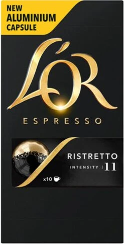 L'OR Espresso Ristretto (11) - 10 X 10 Koffiecups -Koffiedrank Winkel 611x1200 3