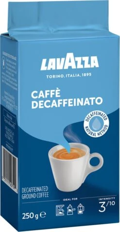 Lavazza Caffe Decaffeinato Filterkoffie - 250 Gram X8 -Koffiedrank Winkel 620x1200 4