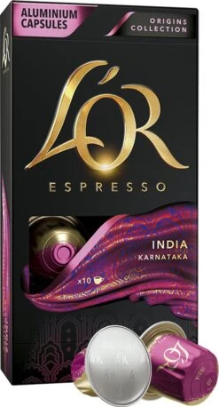 L'OR Espresso Origins India (10) - 10 X 10 Koffiecups -Koffiedrank Winkel 647x1200 3