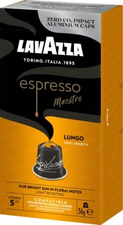 Lavazza Espresso Lungo - Aluminium Nespresso Capsules - 10 Stuks -Koffiedrank Winkel 656x1200 3