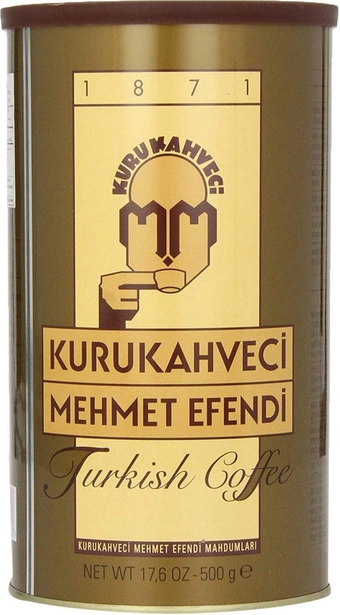 Turkse Koffie Kurukahveci Mehmet Efendi 500 Gram Gemalen Koffie 2 Turkse Koffie Kurukahveci Mehmet Efendi 500 Gram Gemalen Koffie - Afbeelding 2