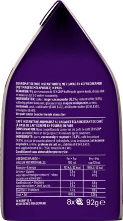 Senseo Cappuccino Choco Koffiepads - 2/9 Intensiteit - 4 X 8 Pads -Koffiedrank Winkel 668x1200