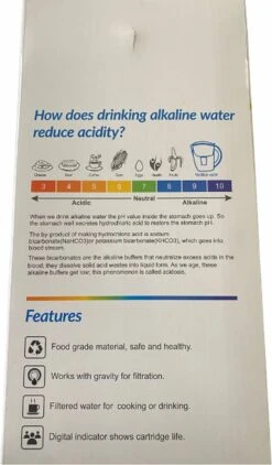 Alkaline WaterFilterkan - AlkaKan Voor Alkalisch/ Basisch Water | Met GRATIS PH-testpapier -Koffiedrank Winkel 703x1200