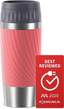 Tefal Travel Mug Easy Twist Thermobeker - Koraalrood - 0,36 Liter -Koffiedrank Winkel 708x1200