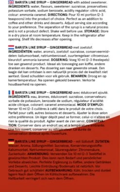 Fitcy | Koffiesiroop | Gingerbread | Barista Syrup | Zero | Vegan | Vetvrij | Suikervrij | Keto-vriendelijk | Koffie | Siroop | MET DOSEERPOMP | 1L -Koffiedrank Winkel 752x1200 1