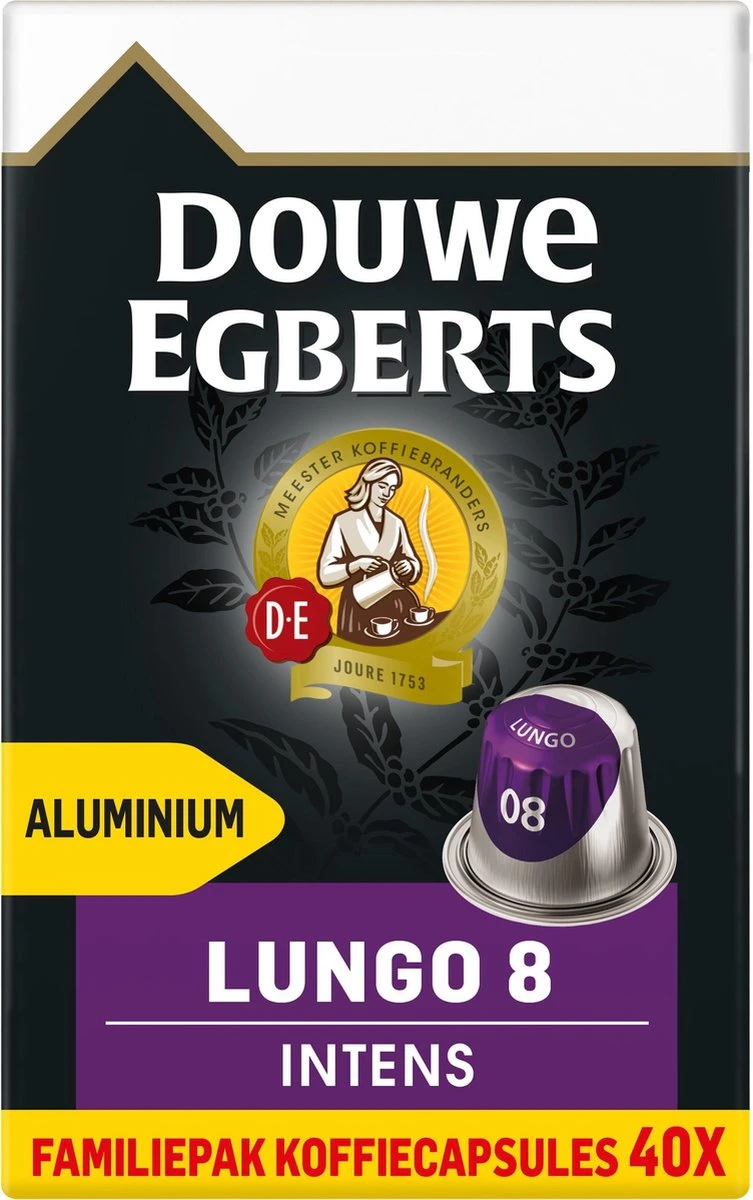 Douwe Egberts Lungo Intens (8) - 5 X 40 Koffiecups 10 Douwe Egberts Lungo Intens (8) - 5 X 40 Koffiecups - Afbeelding 10