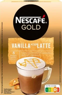 Nescafé Gold Latte Vanille Oploskoffie - 6 Doosjes à 8 Zakjes -Koffiedrank Winkel 794x1200 2
