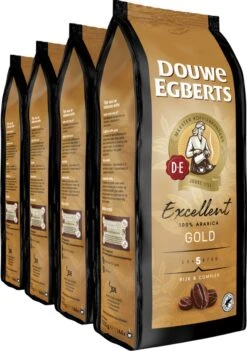 Douwe Egberts Excellent Gold Koffiebonen - 5/9 Intensiteit - 4 X 1kg -Koffiedrank Winkel 844x1200
