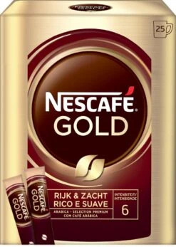 Nescafé Gold Oploskoffie - 6 Doosjes à 25 Zakjes -Koffiedrank Winkel 853x1200 1