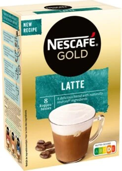 Nescafé Gold Latte Macchiato Oploskoffie - 6 Doosjes à 8 Zakjes -Koffiedrank Winkel 856x1200 3