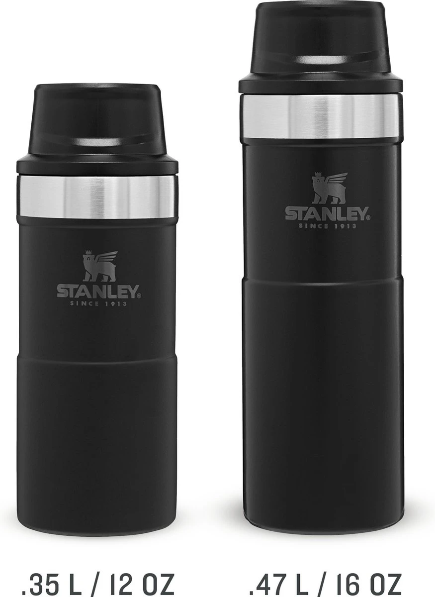 Stanley Trigger-Action Travel Mug 0.47L - Thermosfles - Matt Black 15 Stanley Trigger-Action Travel Mug 0.47L - Thermosfles - Matt Black - Afbeelding 15