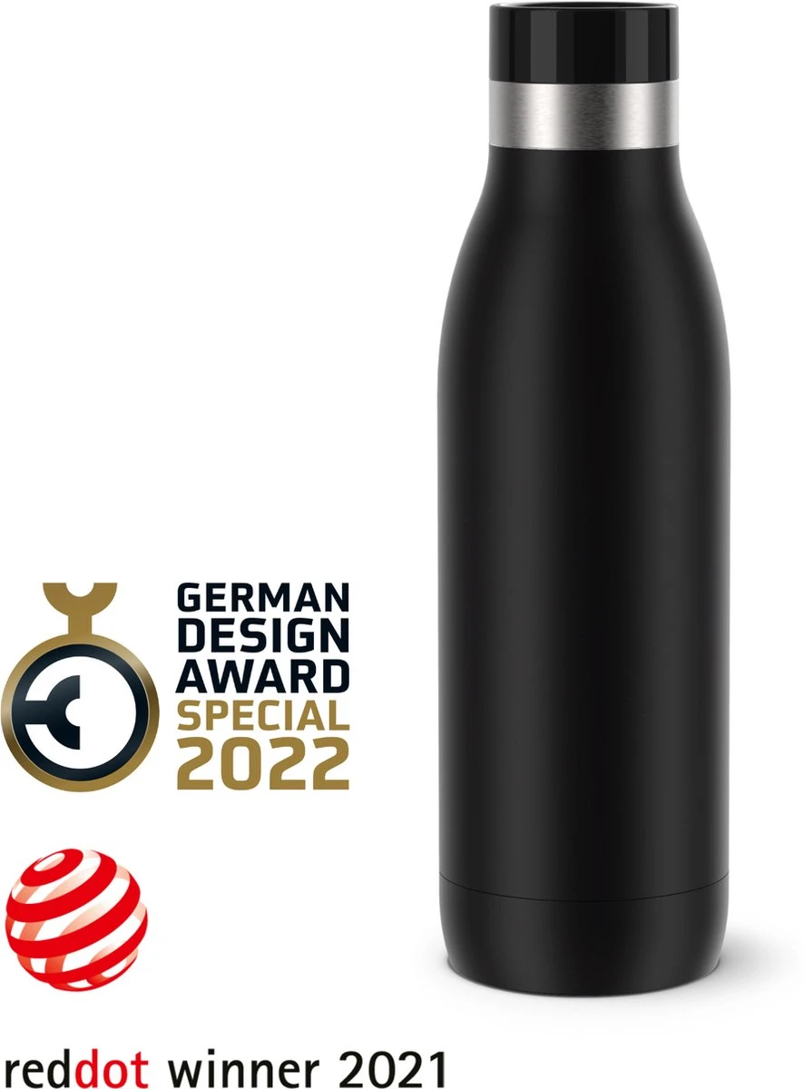 Tefal Bludrop Basic Thermosfles - Zwart 2 Tefal Bludrop Basic Thermosfles - Zwart - Afbeelding 2