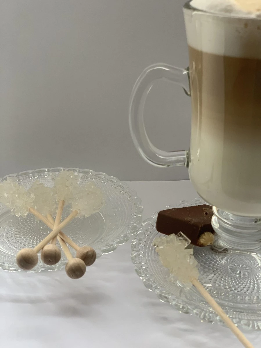 Luxe Kandijsticks - 10 Stuks - Thee - Koffie – Drank – Feest - Kandij - Sticks - Koffiesuiker - Kandij Sticks - Tafelversiering - Cadeau – Gift – Suikersticks – Cocktail - Wit - Kandijsuiker - Feestdagen - Hightea 2 Luxe Kandijsticks - 10 Stuks - Thee - Koffie – Drank – Feest - Kandij - Sticks - Koffiesuiker - Kandij Sticks - Tafelversiering - Cadeau – Gift – Suikersticks – Cocktail - Wit - Kandijsuiker - Feestdagen - Hightea - Afbeelding 2