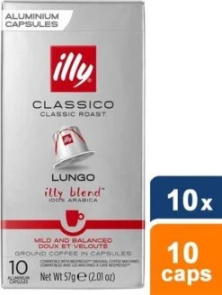 Illy Lungo Classico Koffiecups - Intensiteit 5/9 - 10 X 10 Capsules -Koffiedrank Winkel 904x1200 2