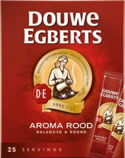 Douwe Egberts Aroma Rood Sticks Oploskoffie - 6 X 25 Zakjes 12 Douwe Egberts Aroma Rood Sticks Oploskoffie - 6 X 25 Zakjes -Koffiedrank Winkel 954x1200 2