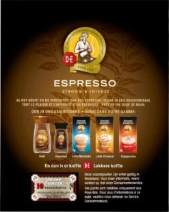 Douwe Egberts Espresso Sticks Oploskoffie - 6 X 25 Zakjes -Koffiedrank Winkel 958x1200 1