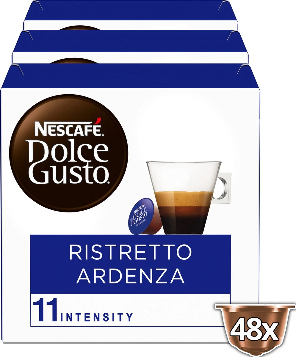 Nescafé Dolce Gusto Espresso Ristretto Ardenza Capsules - 48 Koffiecups 2 Nescafé Dolce Gusto Espresso Ristretto Ardenza Capsules - 48 Koffiecups - Afbeelding 2